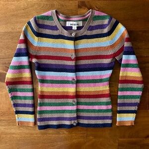 Boden Sparkle Stripe Cardigan